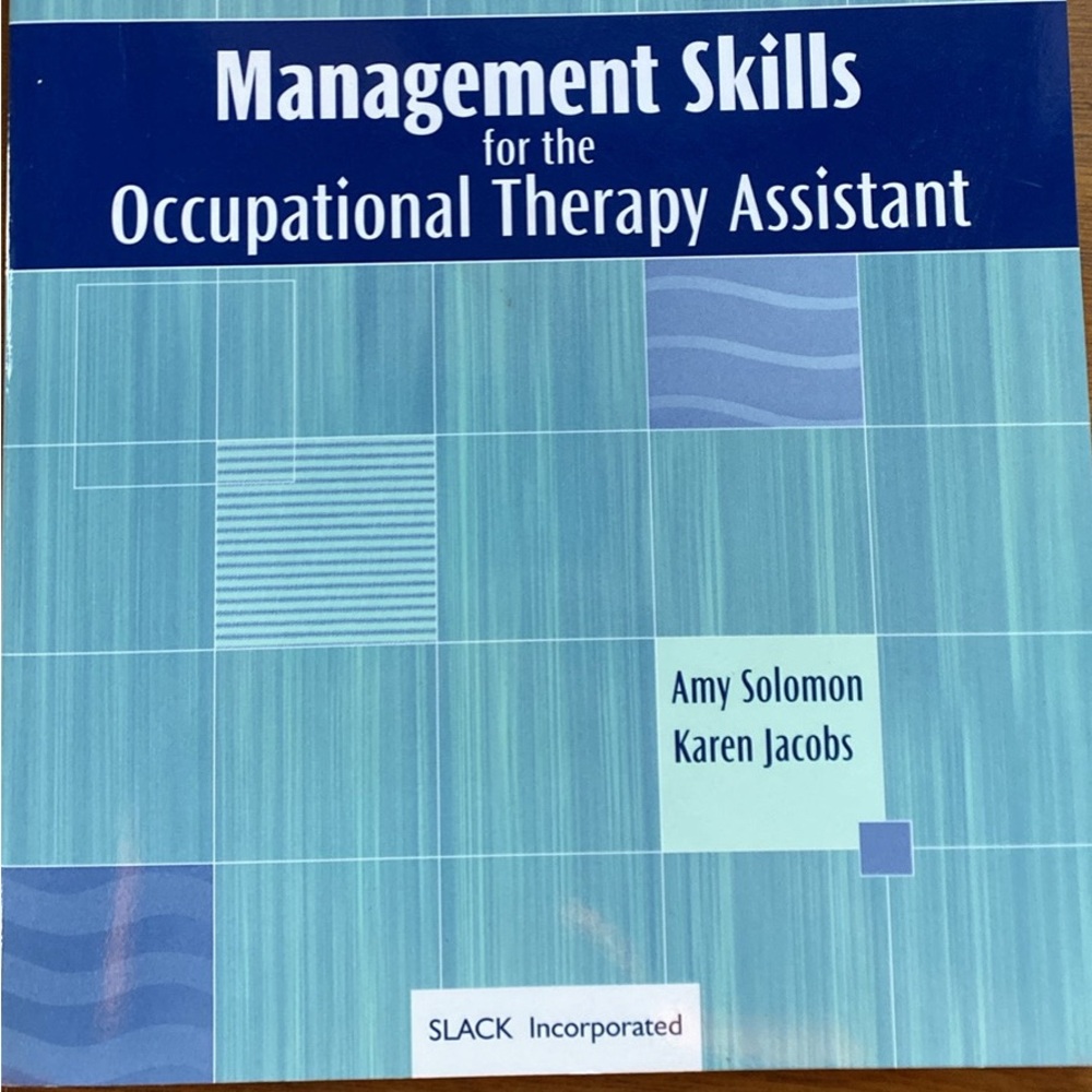 Management for occupational therapy assistant